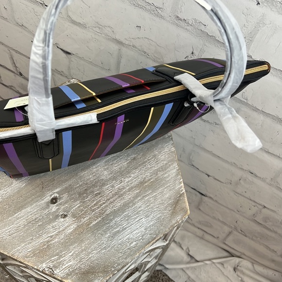 Fossil Sydney Tote Black Stripe - Picture 9 of 10